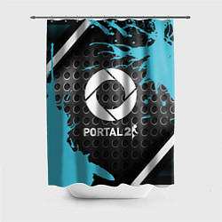 Шторка для душа Portal game краски, цвет: 3D-принт