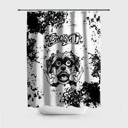 Шторка для душа Aerosmith - рок пес, цвет: 3D-принт