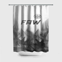 Шторка для душа FAW - white gradient посередине, цвет: 3D-принт
