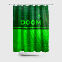 Шторка для душа Doom - green gradient посередине, цвет: 3D-принт