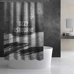 Шторка для душа Ozzy Osbourne - grey gradient посередине, цвет: 3D-принт — фото 2