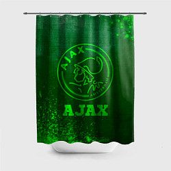 Шторка для душа Ajax - green gradient, цвет: 3D-принт