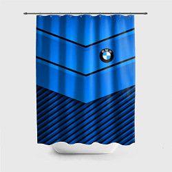 Шторка для душа BMW geometry blue, цвет: 3D-принт