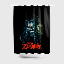 Шторка для душа Rob zombie portrait, цвет: 3D-принт