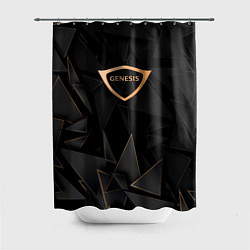 Шторка для душа Genesis golden poly, цвет: 3D-принт