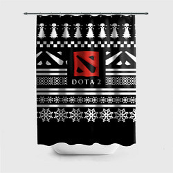 Шторка для душа Dota pattern game, цвет: 3D-принт