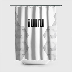 Шторка для душа Gidle white poly, цвет: 3D-принт