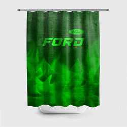 Шторка для душа Ford - green gradient посередине, цвет: 3D-принт