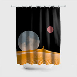 Шторка для душа Arrakis sandworm Dune, цвет: 3D-принт