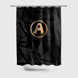 Шторка для душа Aerosmith golden poly, цвет: 3D-принт