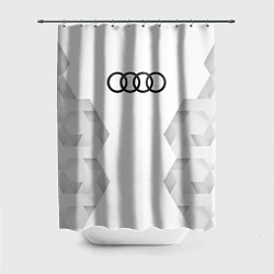 Шторка для душа Audi white poly, цвет: 3D-принт
