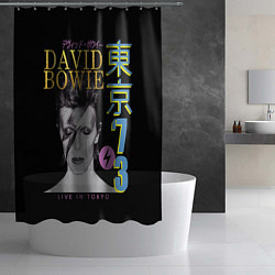 Шторка для душа David Bowie - Tokyo 1973, цвет: 3D-принт — фото 2