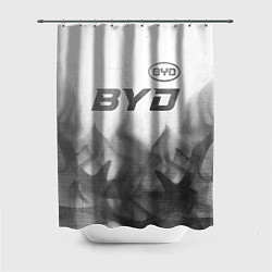 Шторка для ванной BYD - white gradient посередине