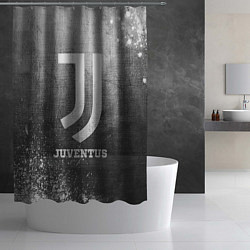 Шторка для душа Juventus - grey gradient, цвет: 3D-принт — фото 2