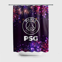 Шторка для душа Праздничный PSG, цвет: 3D-принт
