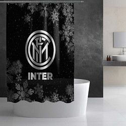 Шторка для душа Снежный Inter, цвет: 3D-принт — фото 2