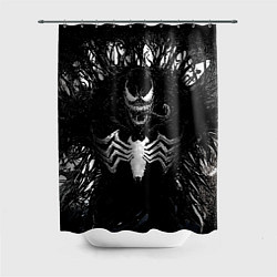 Шторка для душа Venom in dark web, цвет: 3D-принт