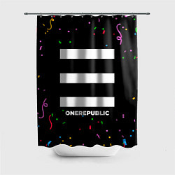 Шторка для душа OneRepublic конфети, цвет: 3D-принт