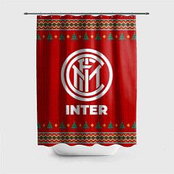 Шторка для душа Inter new year, цвет: 3D-принт