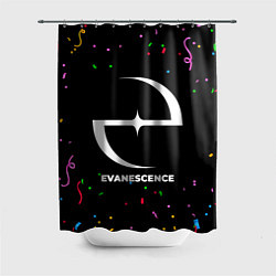 Шторка для душа Evanescence конфети, цвет: 3D-принт