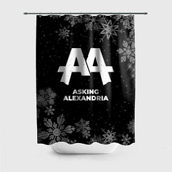 Шторка для душа Снежный Asking Alexandria, цвет: 3D-принт