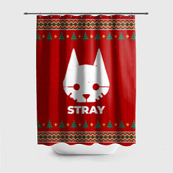 Шторка для душа Stray new year, цвет: 3D-принт