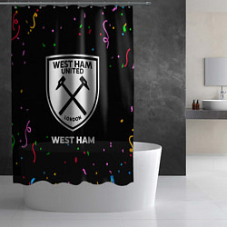 Шторка для душа West Ham конфети, цвет: 3D-принт — фото 2