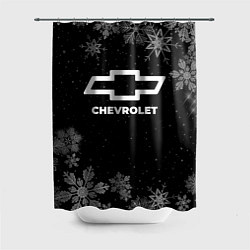 Шторка для душа Снежный Chevrolet, цвет: 3D-принт