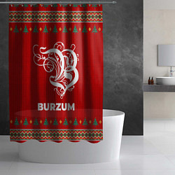 Шторка для душа Burzum new year, цвет: 3D-принт — фото 2