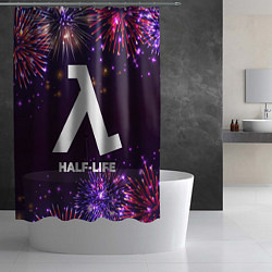 Шторка для душа Праздничный Half-Life, цвет: 3D-принт — фото 2