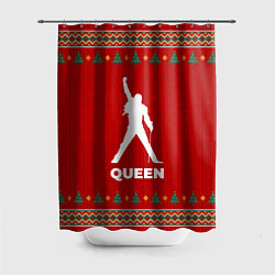 Шторка для душа Queen new year, цвет: 3D-принт