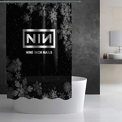 Шторка для душа Снежный Nine Inch Nails, цвет: 3D-принт — фото 2