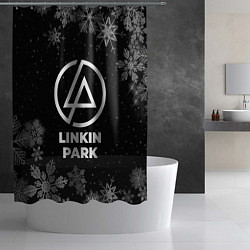 Шторка для душа Снежный Linkin Park, цвет: 3D-принт — фото 2