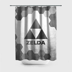 Шторка для душа Zelda - white gradient, цвет: 3D-принт