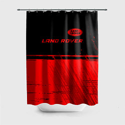 Шторка для душа Land Rover - red gradient посередине, цвет: 3D-принт