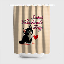 Шторка для душа Saint Valentines Day, цвет: 3D-принт