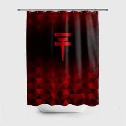 Шторка для душа Tokio Hotel red poly, цвет: 3D-принт