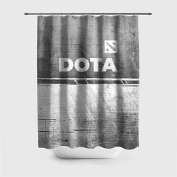 Шторка для душа Dota - grey gradient посередине, цвет: 3D-принт