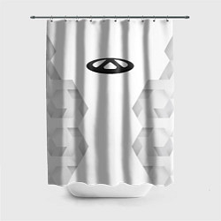 Шторка для душа Chery white poly, цвет: 3D-принт