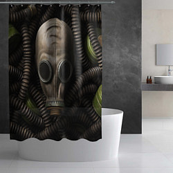 Шторка для душа Авто рожденные в СССР, цвет: 3D-принт — фото 2