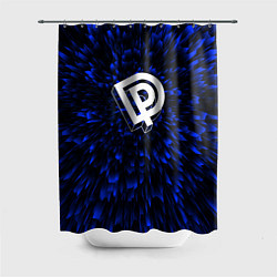 Шторка для душа Deep Purple blue energy, цвет: 3D-принт