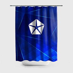 Шторка для душа Jeep blue poly, цвет: 3D-принт