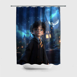 Шторка для душа Гарри Поттер в галстуке, цвет: 3D-принт