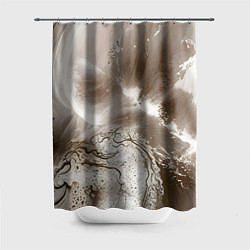 Шторка для душа Песок и вода, цвет: 3D-принт