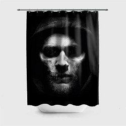 Шторка для душа Sons Of Anarchy - Jax skull, цвет: 3D-принт