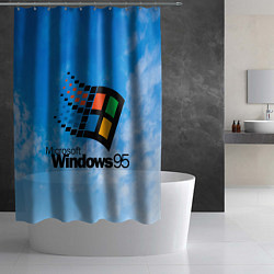 Шторка для душа Windows 95 logo, цвет: 3D-принт — фото 2