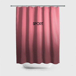 Шторка для душа Sport розовый текстурный, цвет: 3D-принт