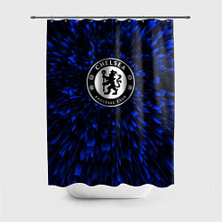 Шторка для душа Chelsea blue energy, цвет: 3D-принт