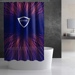 Шторка для душа Genesis red energy, цвет: 3D-принт — фото 2