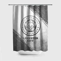 Шторка для душа Leicester City - white gradient, цвет: 3D-принт